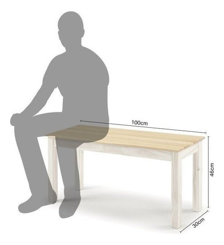 Mesa De Madeira Maciça 4 Lugares Com Bancos Mandacaru Af