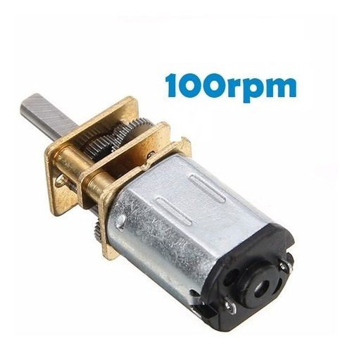 Motorreductor 12ga 3 A 12v 100rpm Micro Reductor 300:1 