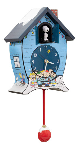 Reloj De Cuco De Navidad Peanuts Gang Snoopy Linus Lucy Icy
