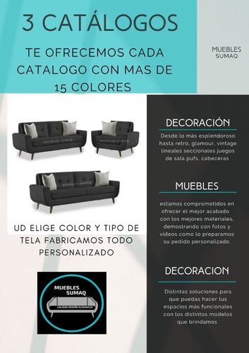 Imagen 3 de 6 de Sofá, Sala, Mueble 3-2-1 Kairut