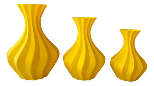 Trio De Vasos Estrela - Impressão 3d