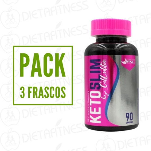 Keto Slim Cellulitex Pack 3 Frascos Fnl 90 Cap Dietafitness