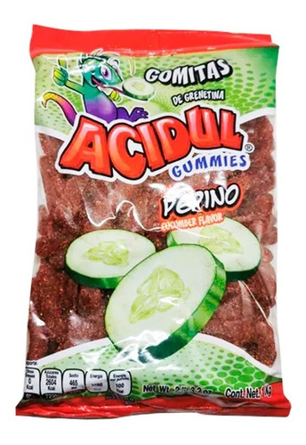 Gomitas Lombriz Pepino Enchilado Acidul Gummies 1 Kg