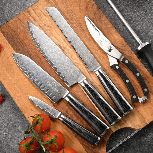 Juego De Cuchillos De Chef Con Caja De Regalo Juego De 6