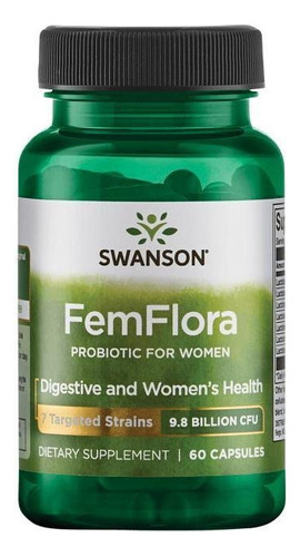 Femflora Probiotic Para Mujeres 60 Caps Salud De La Mujer