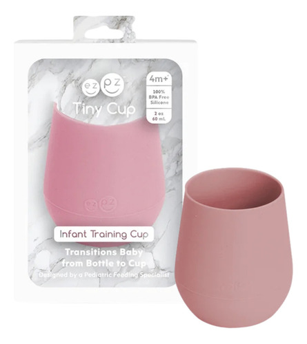Vaso Entrenador Para Bebé De Silicona Ezpz Tiny Cup 6m+ Color Nordico Claro Transicion de Botella A Vaso
