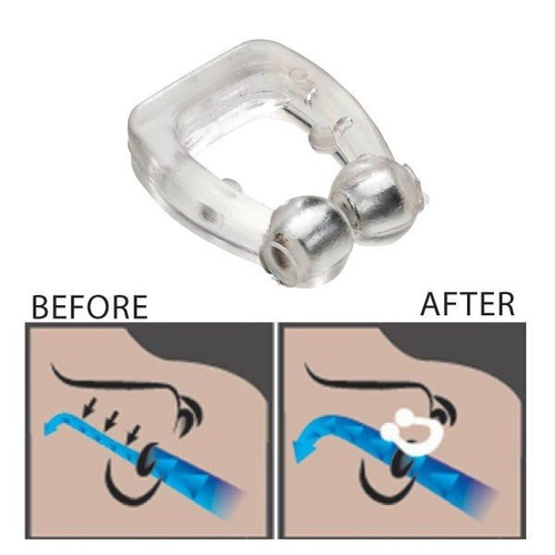 Anti Ronquido Apnea Pinza Para Nariz Protector Transparente 