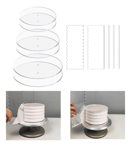 Juego De Discos Para Tartas Con Varilla De Clavija De