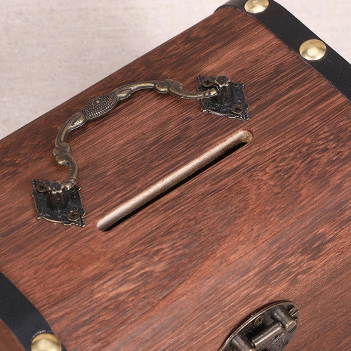 Caja De Almacenamiento De De Madera Con Cerradura, Memoria,a