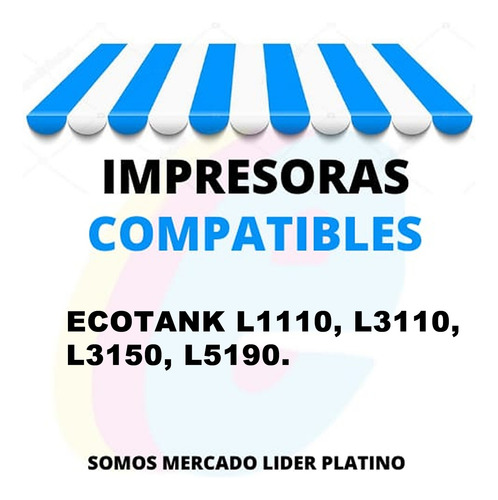 Combo Tintas Alternativas T544 Para L1110 L3110 L3150 L5190