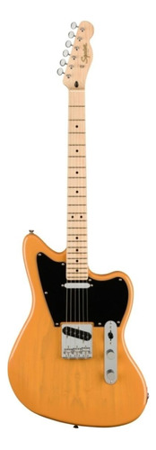 Guitarra eléctrica Squier by Fender Paranormal Offset Telecaster jazzmaster/offset de álamo butterscotch blonde poliuretano brillante con diapasón de arce