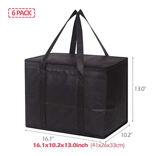 Bolsas Reutilizables Aisladas Para Comida - Set De 6