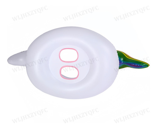 Salvavidas Unicornio Con Asa,seguridad Anillo Natación 70cm Blanco 70cm