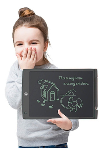 Tableta Gráfica Escritura Lcd Led Inteligente Para Niños 12
