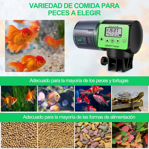 Alimentador Automático De Peces For Acuario 200ml