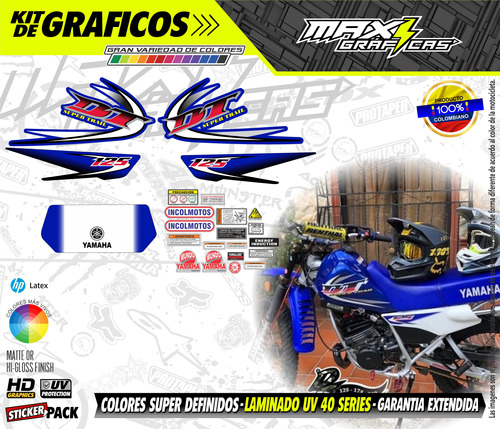 Calcomanias Yamaha Dt125 Super Trail 