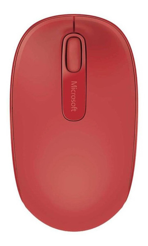 Imagen 1 de 3 de Mouse inalámbrico Microsoft Wireless Mobile 1850 rojo