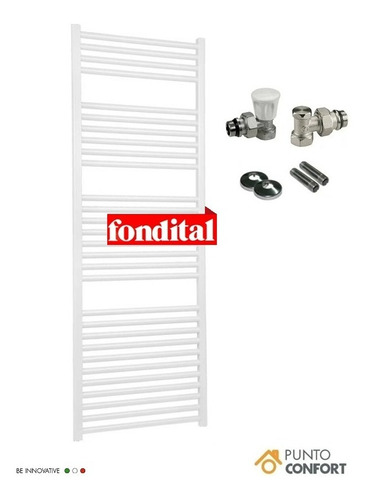 Toallero Fondital Aluminio Blanco 1160x450 Calefacción + Kit