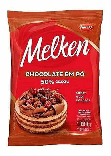 Chocolate Em Pó 50% Cacau Harald Melken 1kg