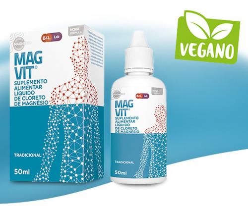 Kit 3 Cloreto Magnésio Líquido 50ml Tradicional - Magvit Tradicional