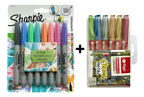 Combo Marcadores Sharpie + Filgo Super Oferta Rm14