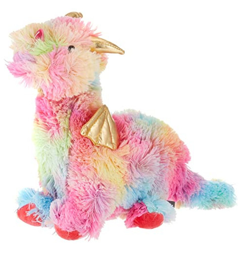 Fringe Studio Dog Toy, Rainbow Dragon-plush Pet Toy (289365)