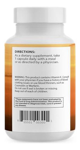 Anumed Vitamina D3 Alta Dosis 5000 Ui Con K2 60 Cápsulas