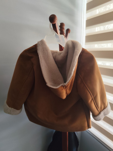 Abrigo Para Niña Marca Mango Color Café Talla 5-6 Preloved (Usado)