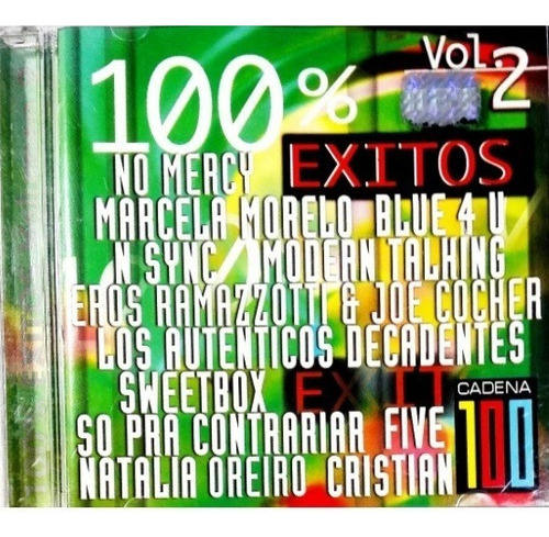 100% Exitos - Vol. 2 - Cadena 100 - Cd - Original!!! 