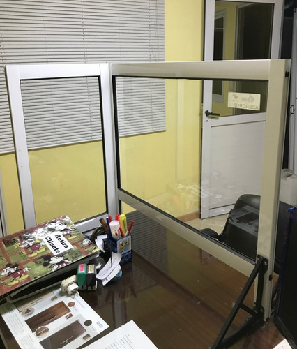 Barrera Sanitaria Mostrador Protector Tipo Box 100x60+30x60