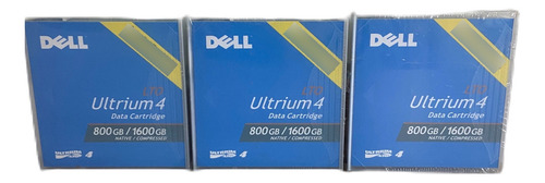Fita Dell Backup Lto Ultrium4 800gb - Kit 3 Unidades