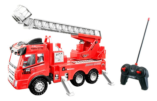 Motor De Juguete Rc Rescue Fire Truck Mando A Distancia Mul.