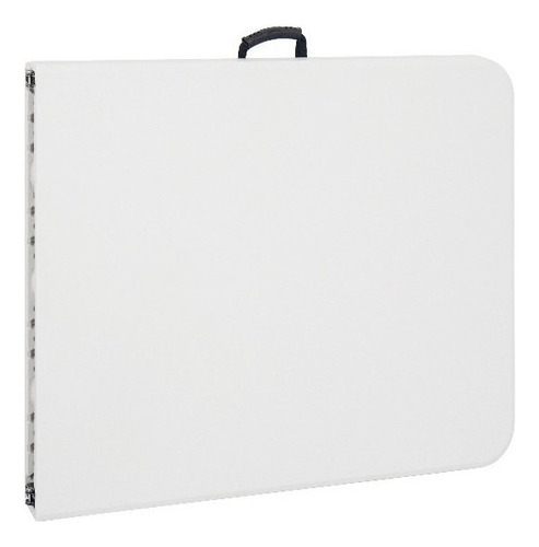 Mesa Exterior 180x74cm Plegable Resistente Plástica Color Blanco
