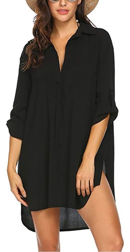 Mujer Traje De Playa Baño Cover Up Bikini Blusas Vestidos .