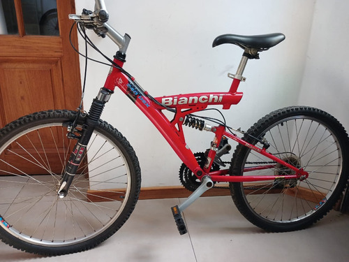 Bicicleta Mountain Bike Rodado 24 Doble Suspension Bianchi