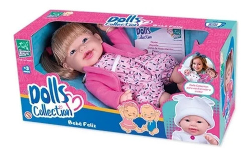 Imagem 1 de 4 de Oneca Dolls Collection Bebê Feliz Super Toys 436