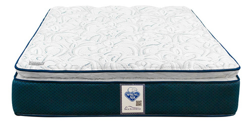 Colchón Queen Size Spring Air Preston Back Supporter Color Azul marino
