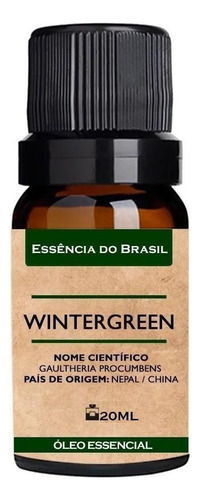 Óleo Essencial Wintergreen 20ml - Puro E Natural