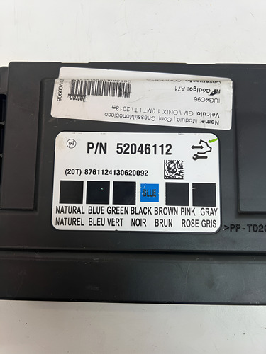 Modulo Bcm Central 52046112 Gm Onix Cobalt 2012 A 2015