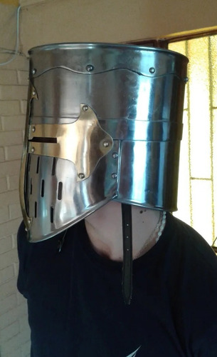 Casco Medieval, Caballero Cruzado O Templario. Jp