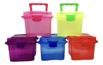 Comprar 5 Loncheras Dulceros Cajitas De Plástico Fiesta Infantil