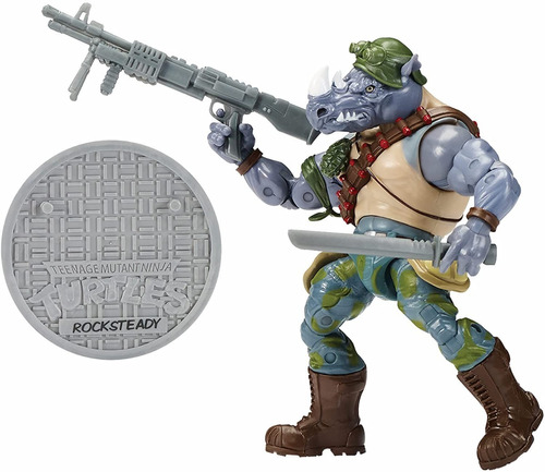 Tortugas Ninjas Mutantes Figuras Leonardo Vs Rocksteady 2021