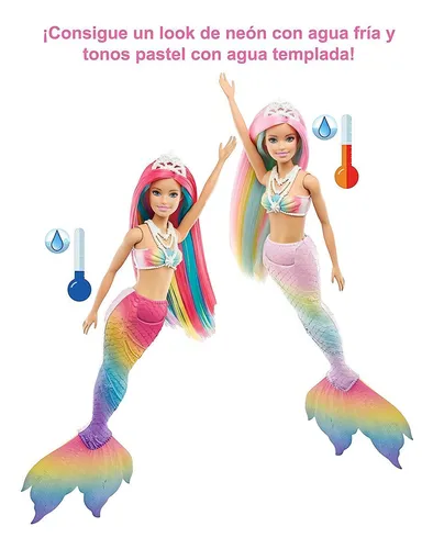 Muñeca sirena que cambia de color hotsell