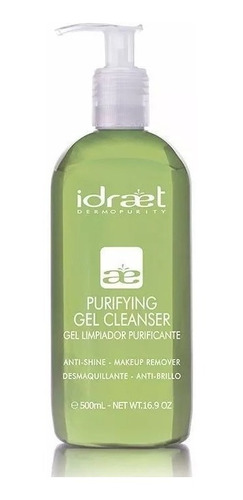 Idraet Gel Limpiador Purificante Con Agua Termal Acne