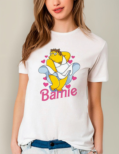 Remera Barbie Barnie Los Simpson