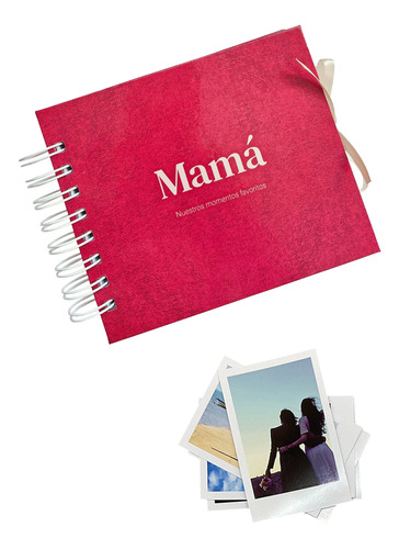 Pack Álbum De Fotos Diseño Mamá + 10 Fotos - Día De La Madre