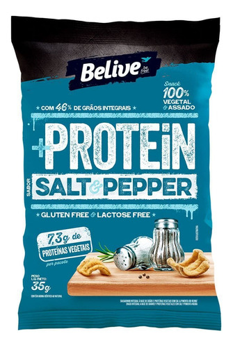 Salgadinho +Protein Salt e Pepper Belive 35g