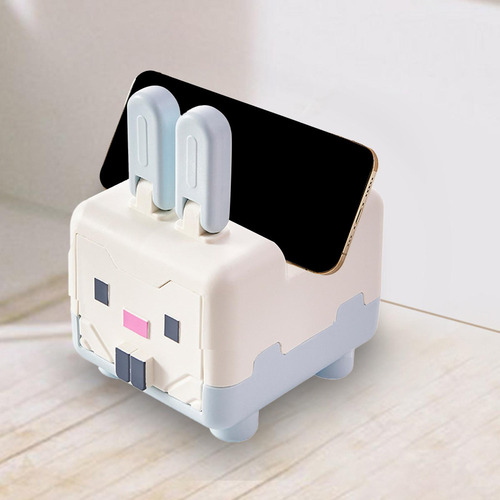 Mini Caja De Almacenamiento De Cosméticos, Conejo Azul