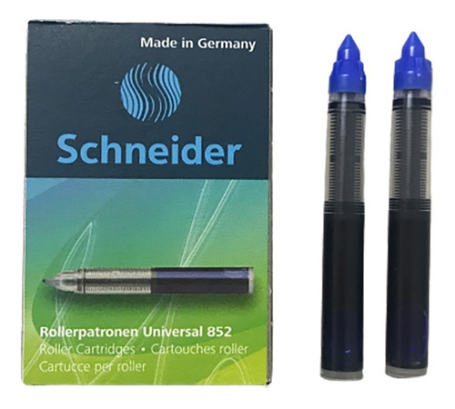 Cartucho Schneider 852/880 Para Bolíg Fancy Roller Azul (x5)