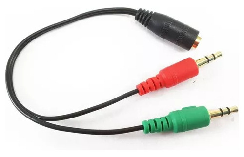 Cable Mini Plug 3.5 Hembra A 2 Mini Plug Macho 2 Contactos